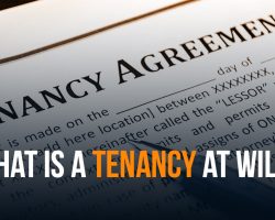 What Is Tenancy At Will?